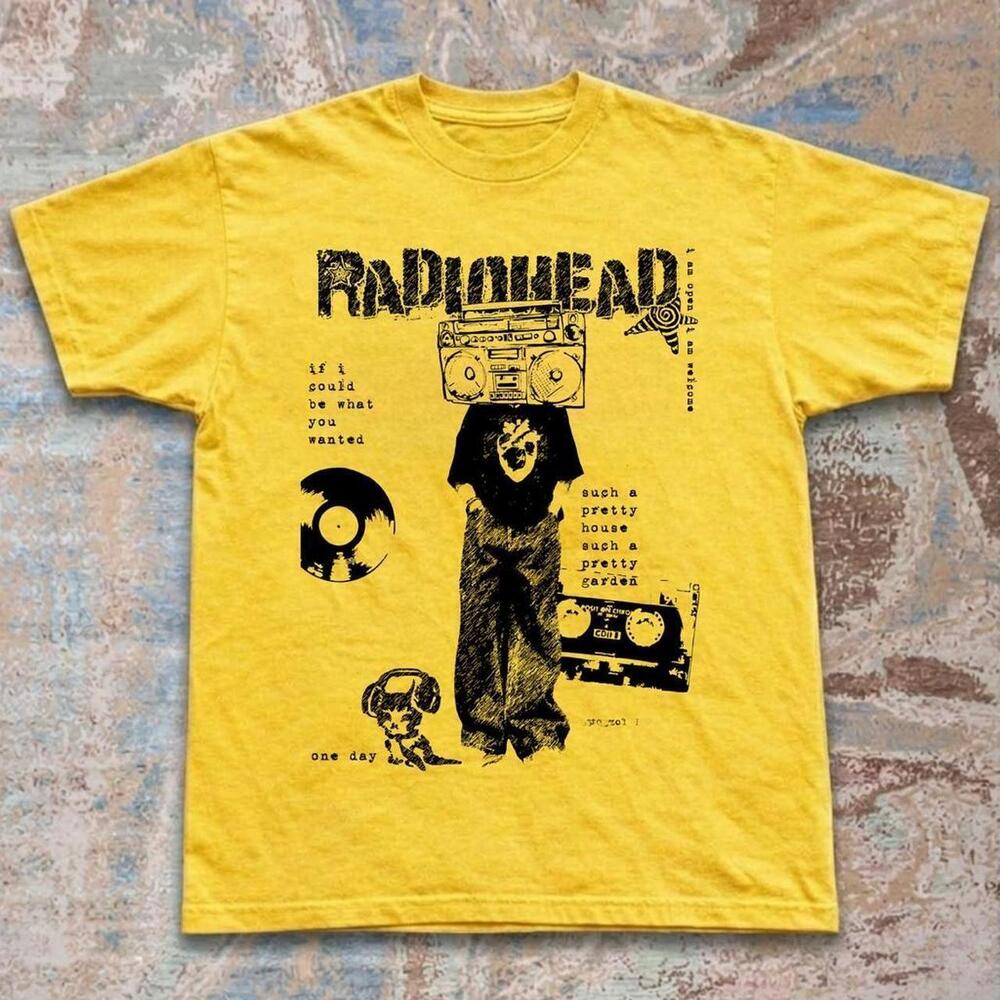 Yellow Radiohead Graphic Tee
